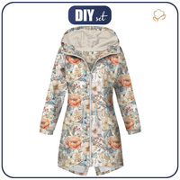 DÁMSKÁ BUNDA PARKA (ANNA) - PASTEL FLOWERS WZ.15 - softshell