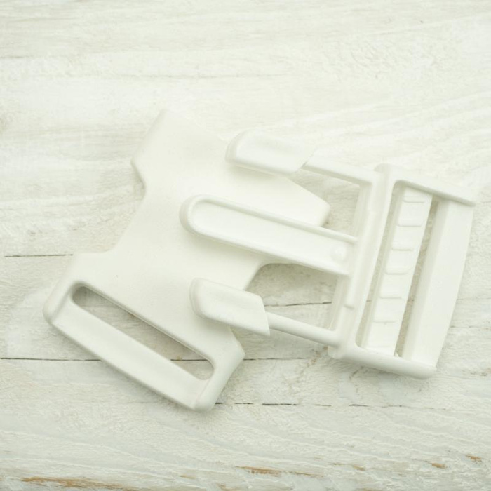 Klamra plastikowa P 25 mm - biała
