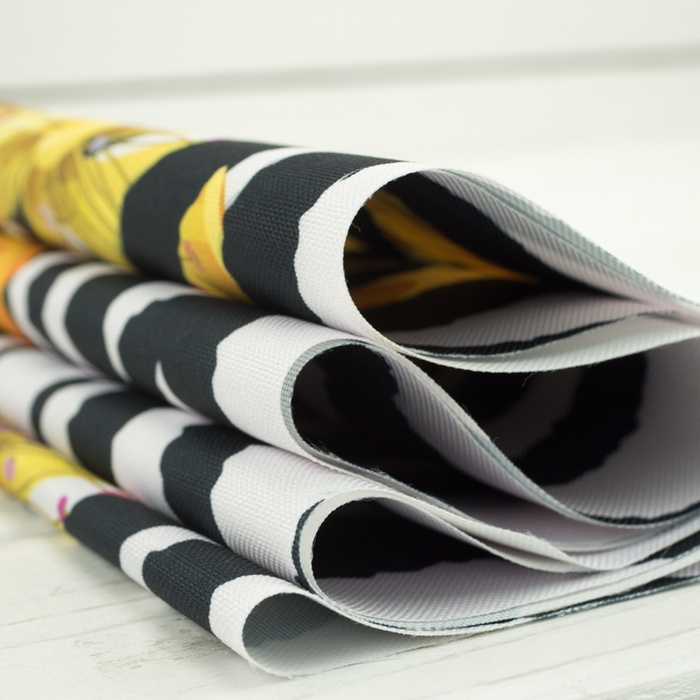 STRIPED VANILLA - Waterproof woven fabric