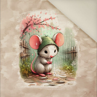 CUTE MOUSE - panel (60cm x 50cm) Potahový velur