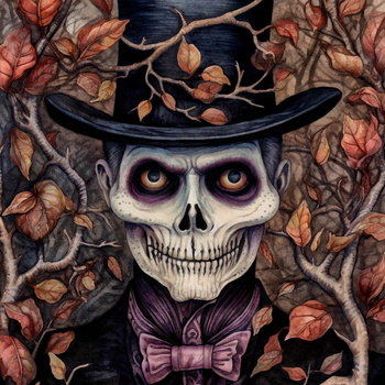 SKELETON  - panel (75cm x 80cm) Waterproof woven fabric