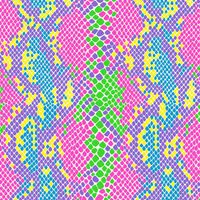 NEON SNAKE'S SKIN PAT.1 - single jersey with elastane