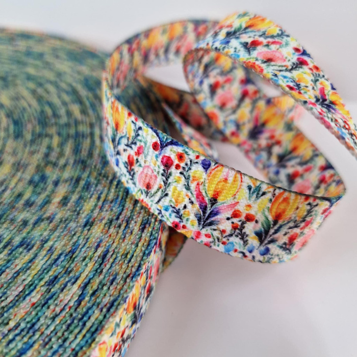 Webbing Tape with Print 25mm - Folk Art wz.14