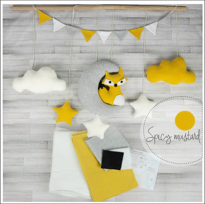 SET GIRLAND - FOX + paper cutout 