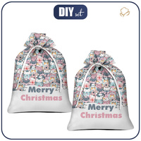 Gift pouches - WINTER CATS PAT. 2 - sewing set