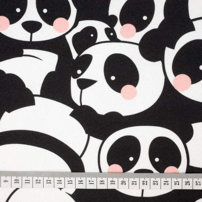 PANDAS / rosa  - Viskose Jersey