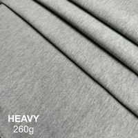 Single Jersey HEAVY 260g/ 100% bawełna - SZARY MELANŻ