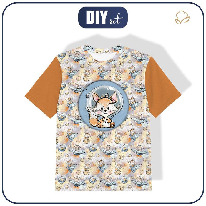 KID’S T-SHIRT - SPACE CUTIES pat. 13 (CUTIES IN THE SPACE) - single jersey (116/122)