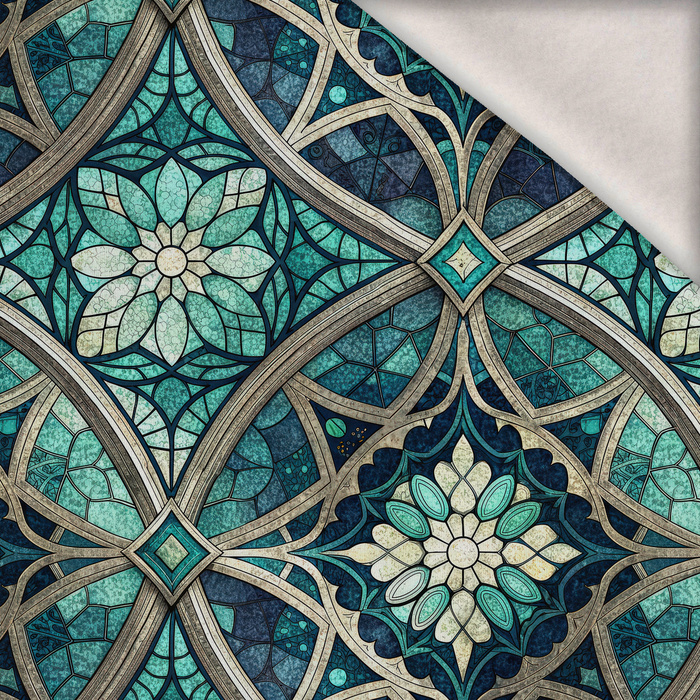 Stained Glass wz. 29 - Wintersweat angeraut mit Elastan ITY