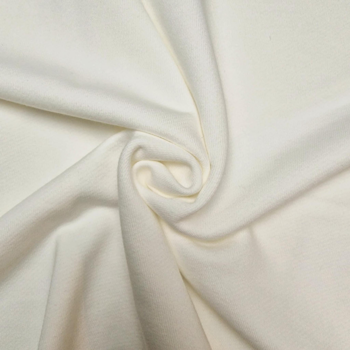 Diagonal-French Terry 340g - Cloud Dancer/ ECRU (D-02)