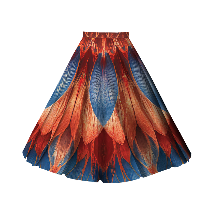 FLORAL WZ.2 - panel na spódnicę "MAXI" - krepa