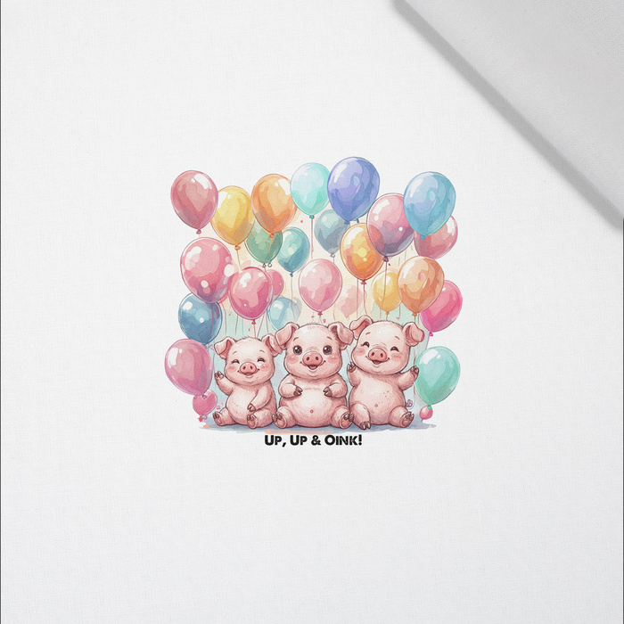 CUTE PIGS - panel (60cm x 50cm) tkanina bawełniana