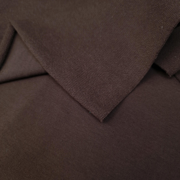 Dzianina pętelkowa z elastanem Pe260 - ESPRESSO (D-246) 