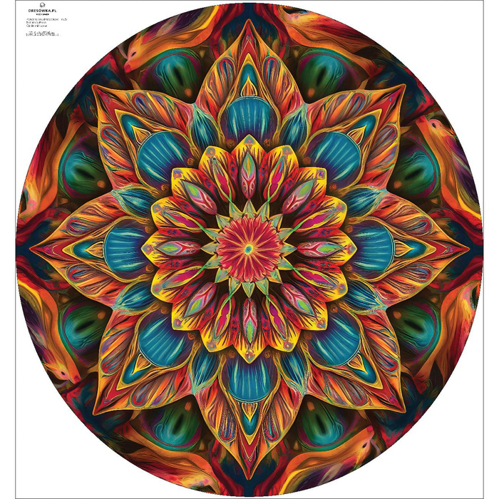 COLORFUL MANDALA vz.6 - panel pro kruhovou sukni D