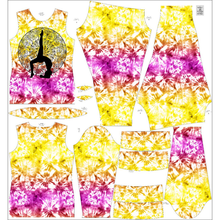 THERMO DAMEN SET (JANE) - YOGA / mandala - Nähset L