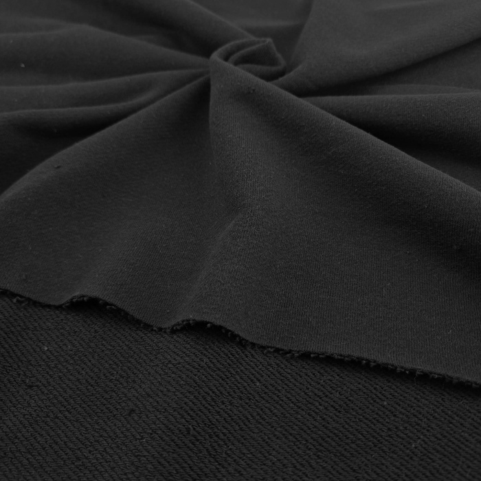 French terry TWILL - BLACK 350g