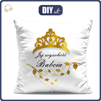 PILLOW 45X45 - JEJ WYSKOŚĆ BABCIA - sewing set