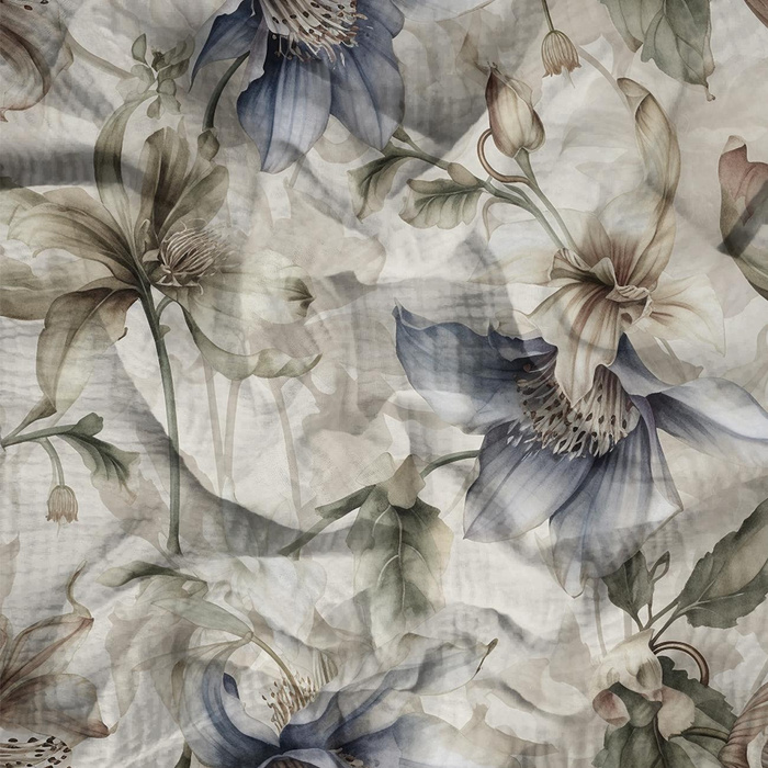 PASTEL FLOWERS WZ.5 - Cotton muslin