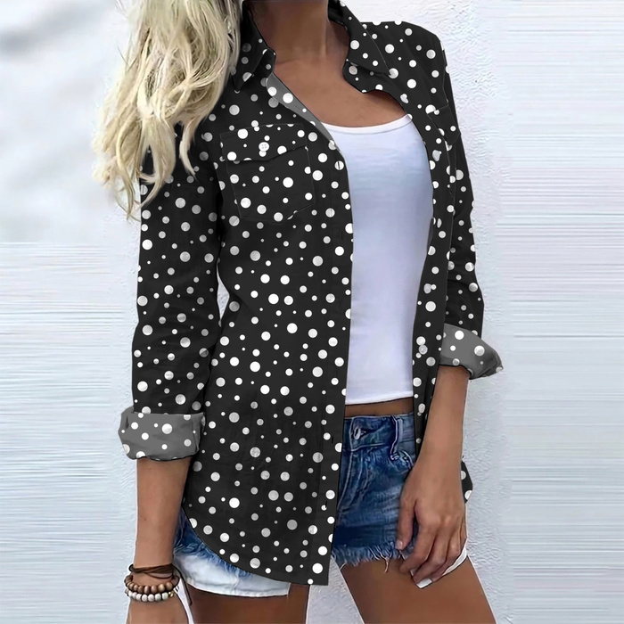 POLKA DOTS WZ. 10 - Hydrophober angerauter Wintersweat