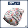 "Beanie" cap - WILD ROSE FLOWERS PAT. 1 (BLOOMING MEADOW) 57-59