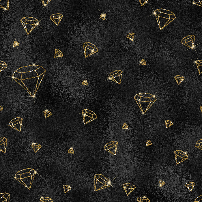 Black & Gold Glamour wz.7 - single jersey with elastane ITY