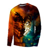 MEN’S SWEATSHIRT (OREGON) BASIC - WOLF / galaxy - sewing set L