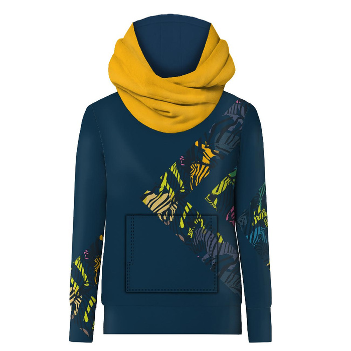 UNISEX HOODIE (HYDRA) - REGENBOGEN ZEBRAS Ms. 2 - Nähset XXXL