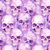 PASTEL SKULL - Mušelín bavlněný