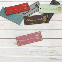 "Mama mi uszyła" label - bobbin 1,5x4 cm - Choice of colors