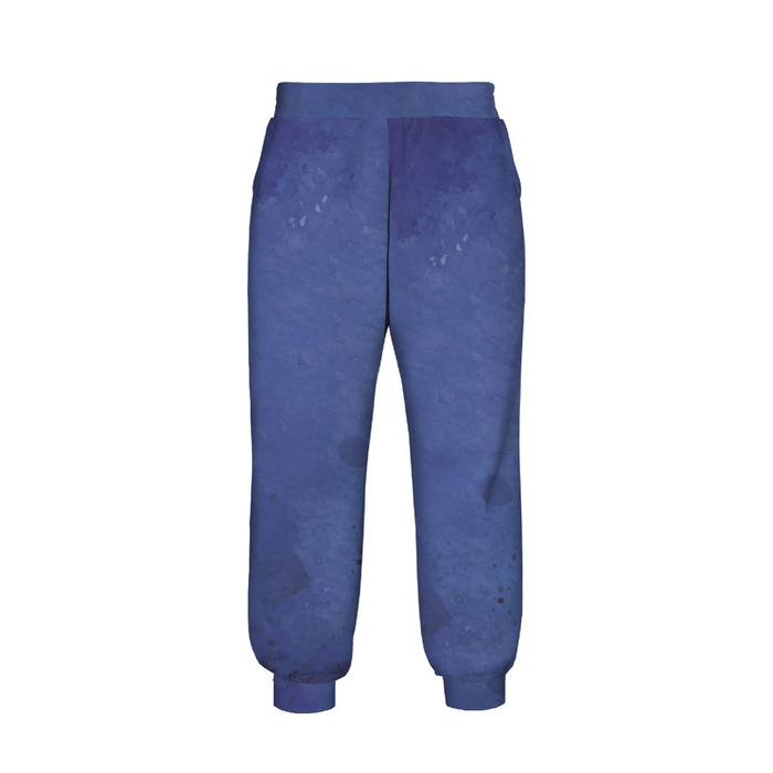 KID'S JOGGERS (ROBIN) - BLUE HEDGEHOG - sewing set (98/104)