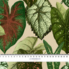 PARADISE LEAVES pat. 1 (SAFARI) - Cotton woven fabric