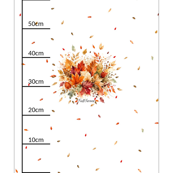 AUTUMN LEAVES / ORANGE - PANEL (60cm x 50cm)