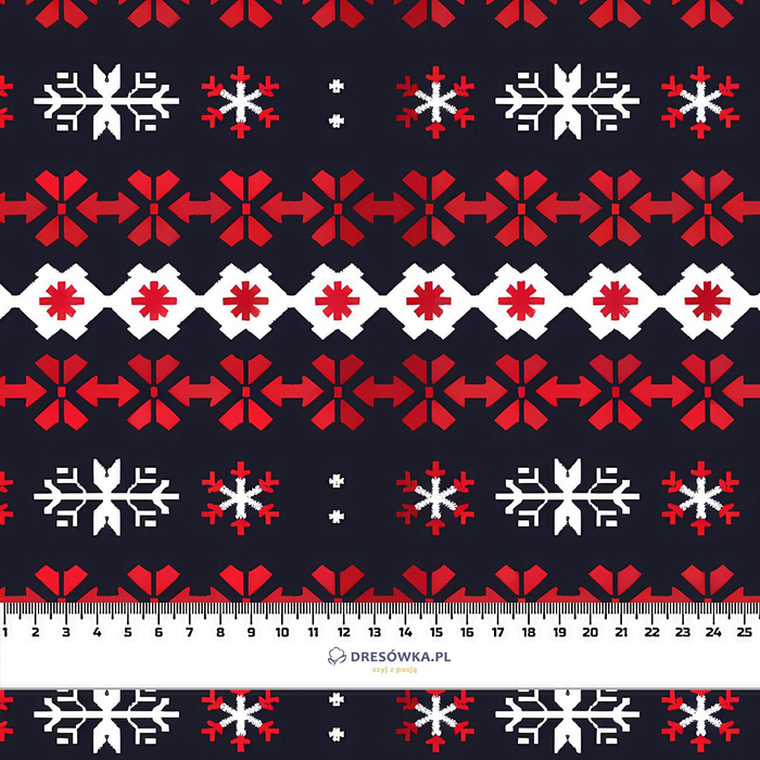 CHRISTMAS SWEATER wz.8 - Hydrofobowa dzianina drapana