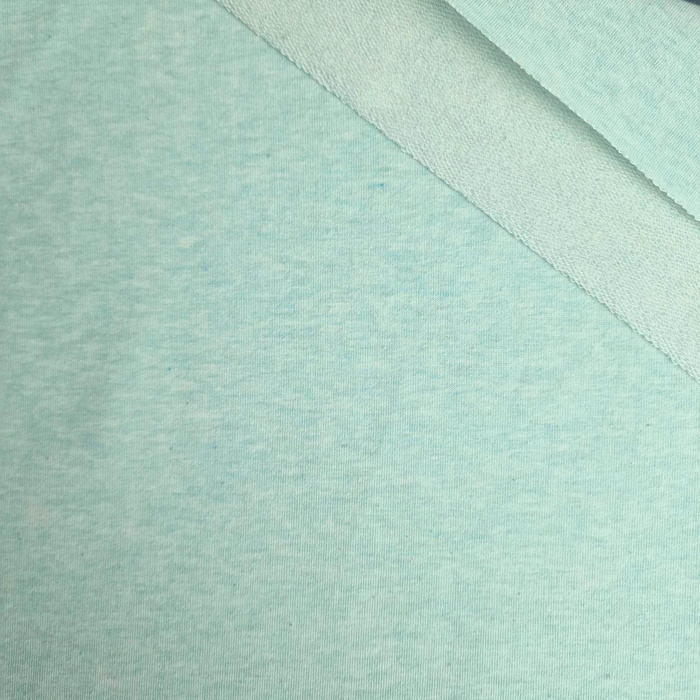 French Terry mit Elasthan - HELLGRÜN MELANGE (D-33)