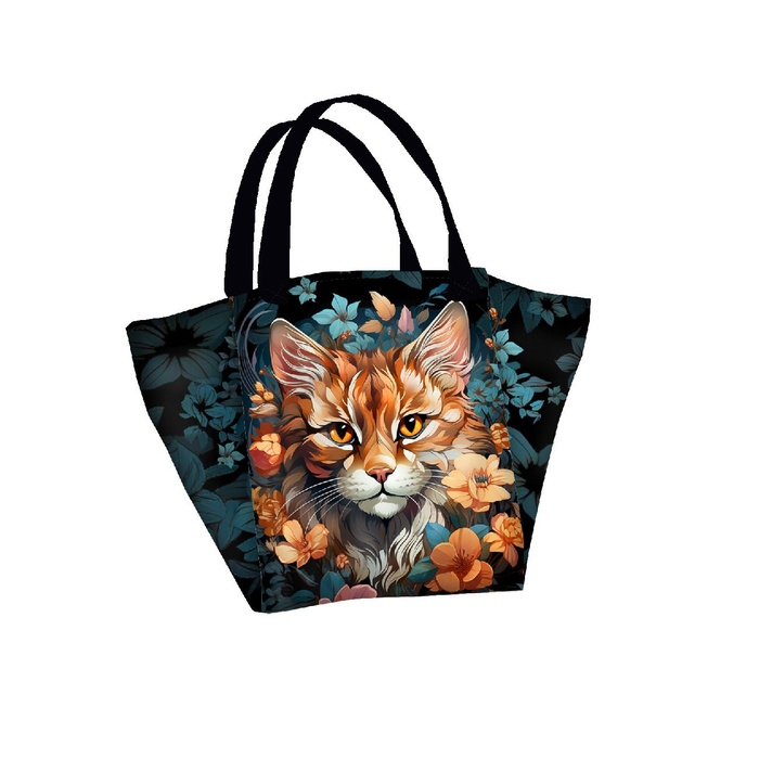 ANIMALS MANDALA wz.12 - panel (60cm x 50cm)- single jersey with elastane ITY
