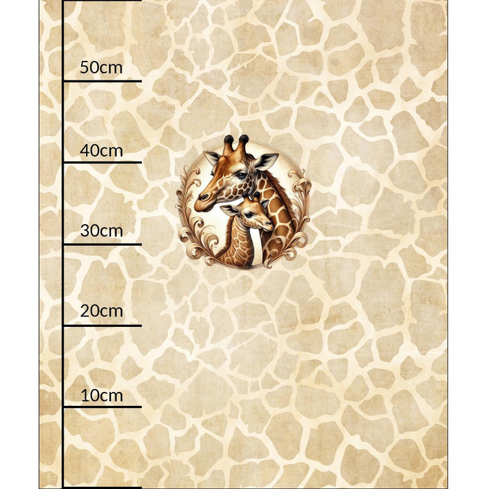 CUTE ANIMALS wz.11 - panel (60cm x 50cm)  Cotton muslin