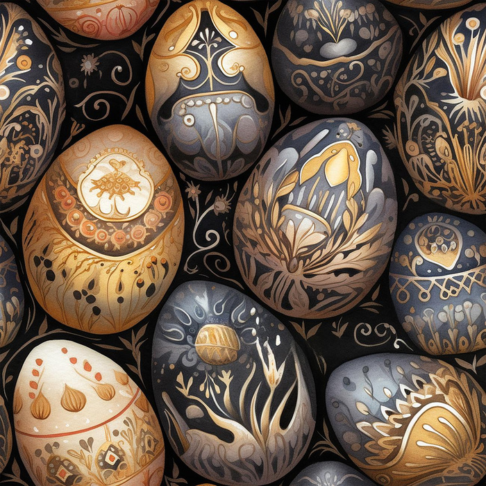 EASTER EGG WZ. 1 - dzianina drapana z elastanem ITY