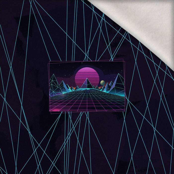 NEON GALAXY WZ.12 - panel (60cm x 50cm) teplákovina počesaná s elastanem ITY