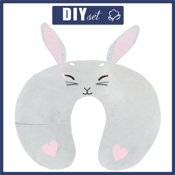 NECK PILLOW - BUNNY JOANNA / grey - sewing set
