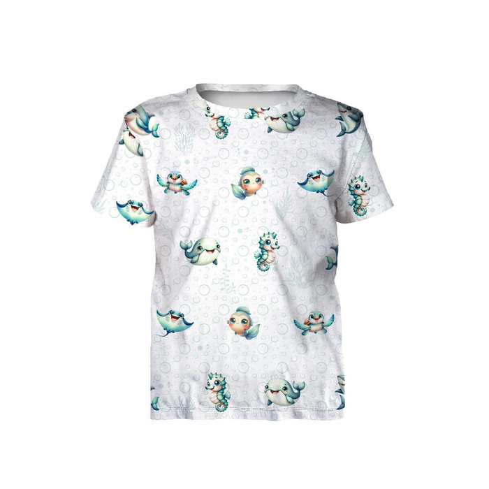 SEA ANIMALS M. 2- Slub Weave