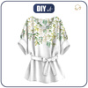 KIMONO BLUSE - GREEN LEAVES - Nähset L-XL
