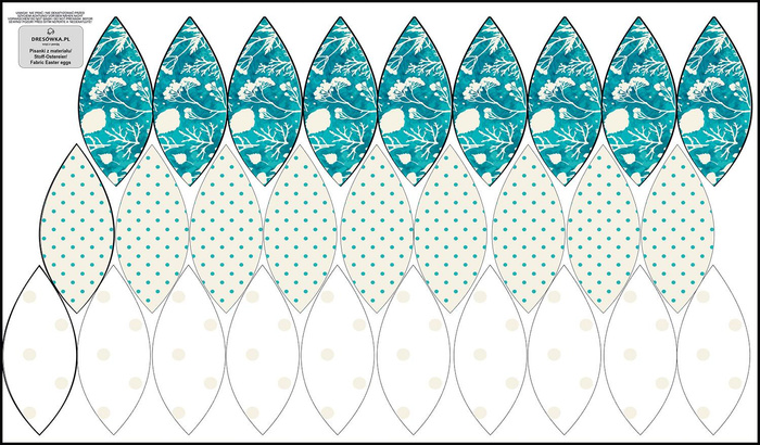 7 EASTER EGGS SEWING SET - VANILLE FARNE