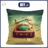 PILLOW 45X45 - TRAVEL TIME PAT. 2 - sewing set