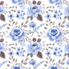 BLUE FLOWERS - softshell