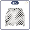 KID`S PUMPY SHORTS - BLACK PEAS / WHITE - sewing set
