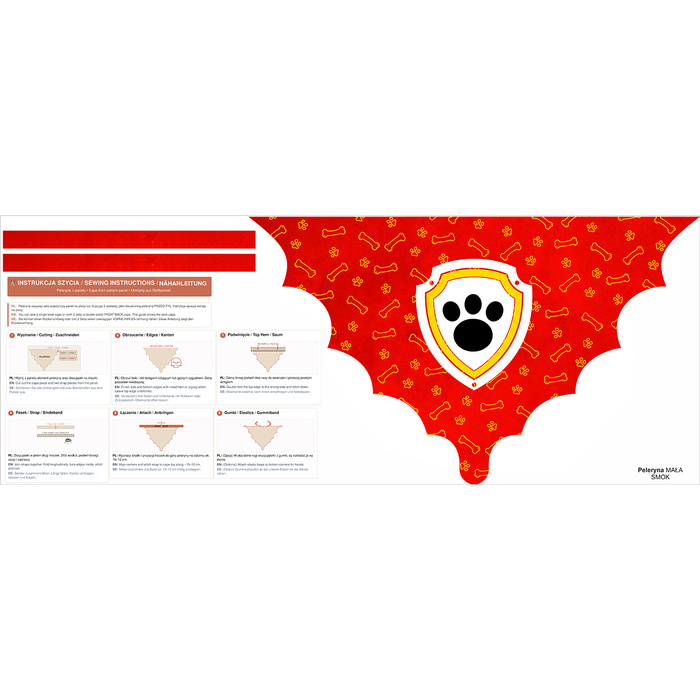 CAPE - DOG TEAM PAT. 2 / choice of sizes