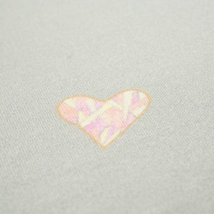 OWL / Hearts -  panel looped knit 