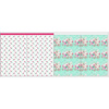 Gift pouches - GLITTER DOTS PAT 3 / LEAVES pat 16 - sewing set