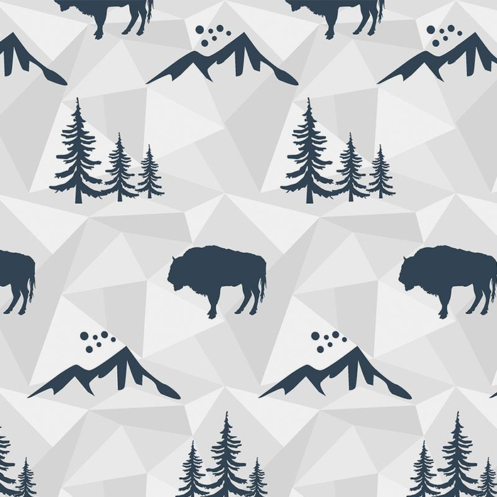 URWALD (Adventure) / hellgrau - Wasserabweisende Webware