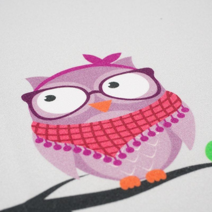 TWO OWLS / grey - panel looped knit